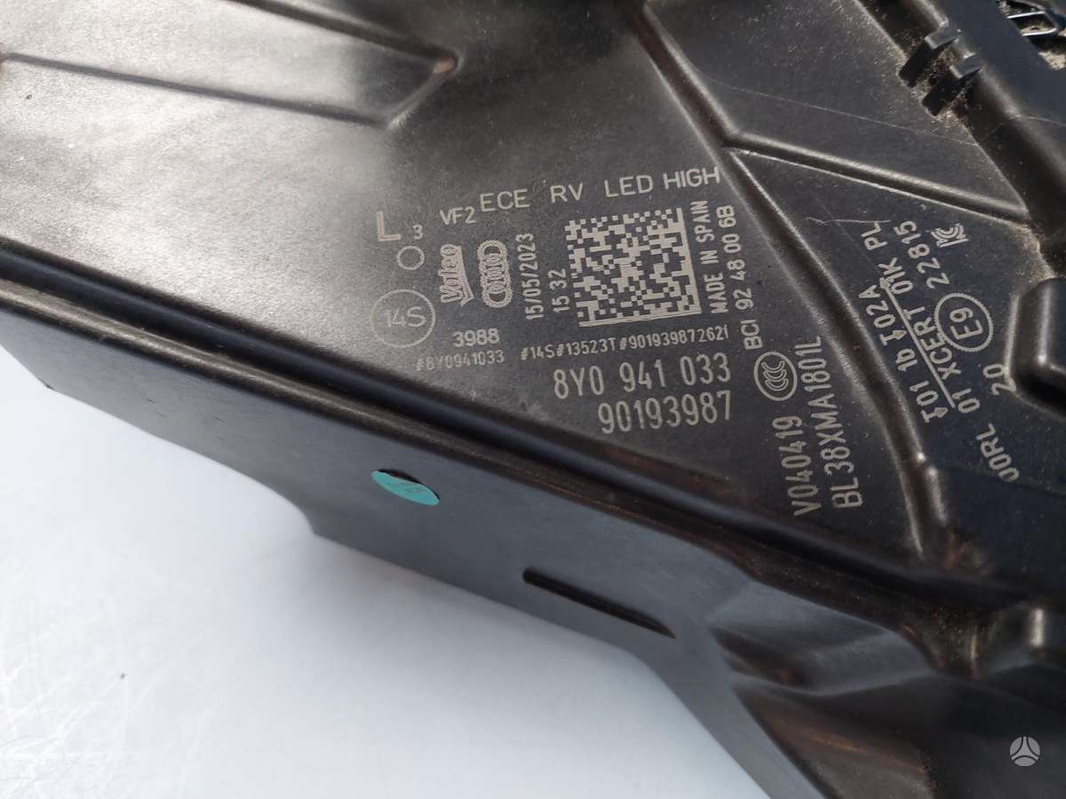 Audi A3, 8Y0941033, lights