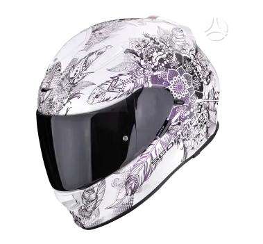 Scorpion EXO - 491 black moto salmas, full-face