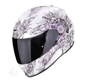 Scorpion EXO - 491 black moto salmas, full-face