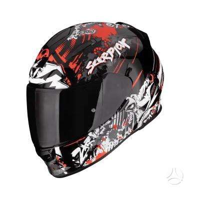 Scorpion EXO - 491 black moto salmas, интеграл