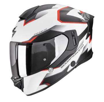 Scorpion EXO-530 EVO white moto šalmas, интеграл