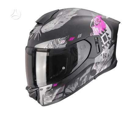 Scorpion EXO-530 EVO white moto šalmas, интеграл