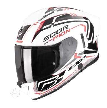 Scorpion EXO-530 EVO white moto šalmas, интеграл