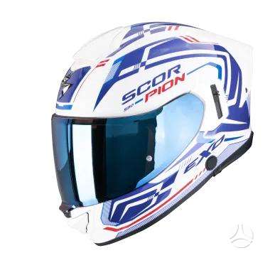 Scorpion EXO-530 EVO white moto šalmas, интеграл
