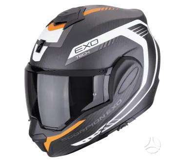 Scorpion EXO - TECH EVO matt black moto, модулярные / флип-ап