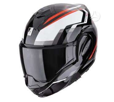 Scorpion EXO - TECH EVO matt black moto, модулярные / флип-ап