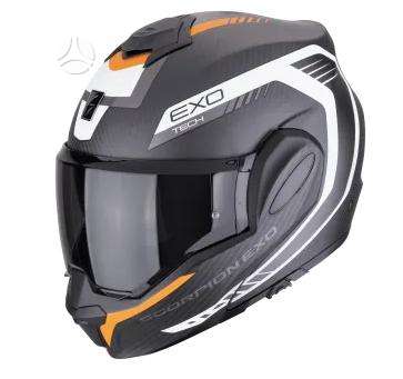 Scorpion EXO - TECH EVO matt black moto, модулярные / флип-ап