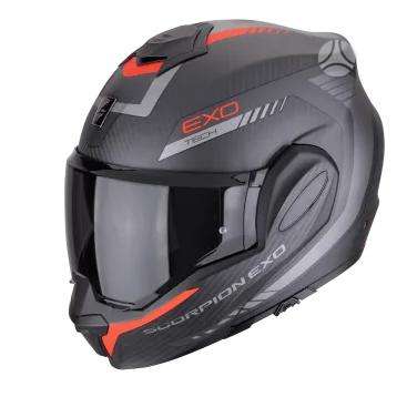 Scorpion EXO - TECH EVO matt black moto, модулярные / флип-ап