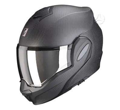 Scorpion EXO - TECH EVO matt black moto, модулярные / флип-ап