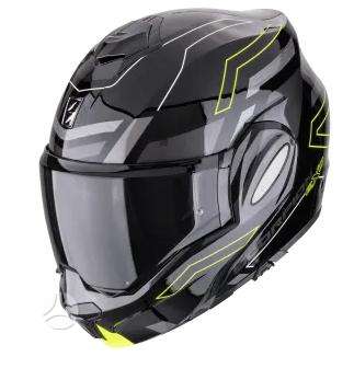 Scorpion EXO - TECH EVO matt black moto, модулярные / флип-ап
