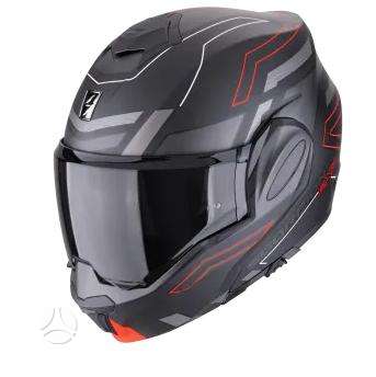 Scorpion EXO - TECH EVO matt black moto, модулярные / флип-ап