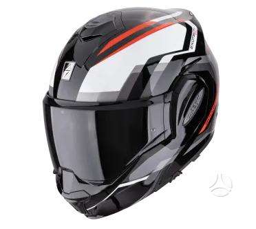 Scorpion EXO - TECH EVO matt black moto, модулярные / флип-ап