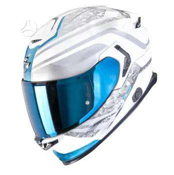 Scorpion EXO-GT SP white moto šalmas, интеграл