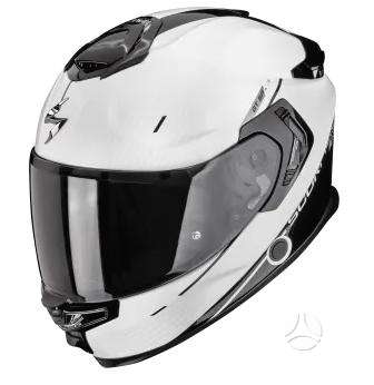 Scorpion EXO-GT SP white moto šalmas, интеграл