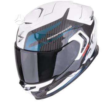 Scorpion EXO-GT SP white moto šalmas, интеграл