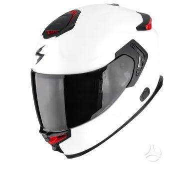 Scorpion EXO-GT SP white moto šalmas, интеграл