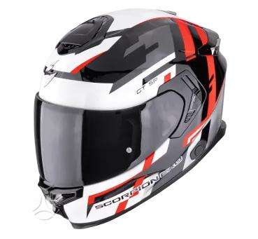 Scorpion EXO-GT SP white moto šalmas, интеграл