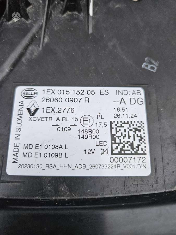 Renault Austral kėbulo dalys