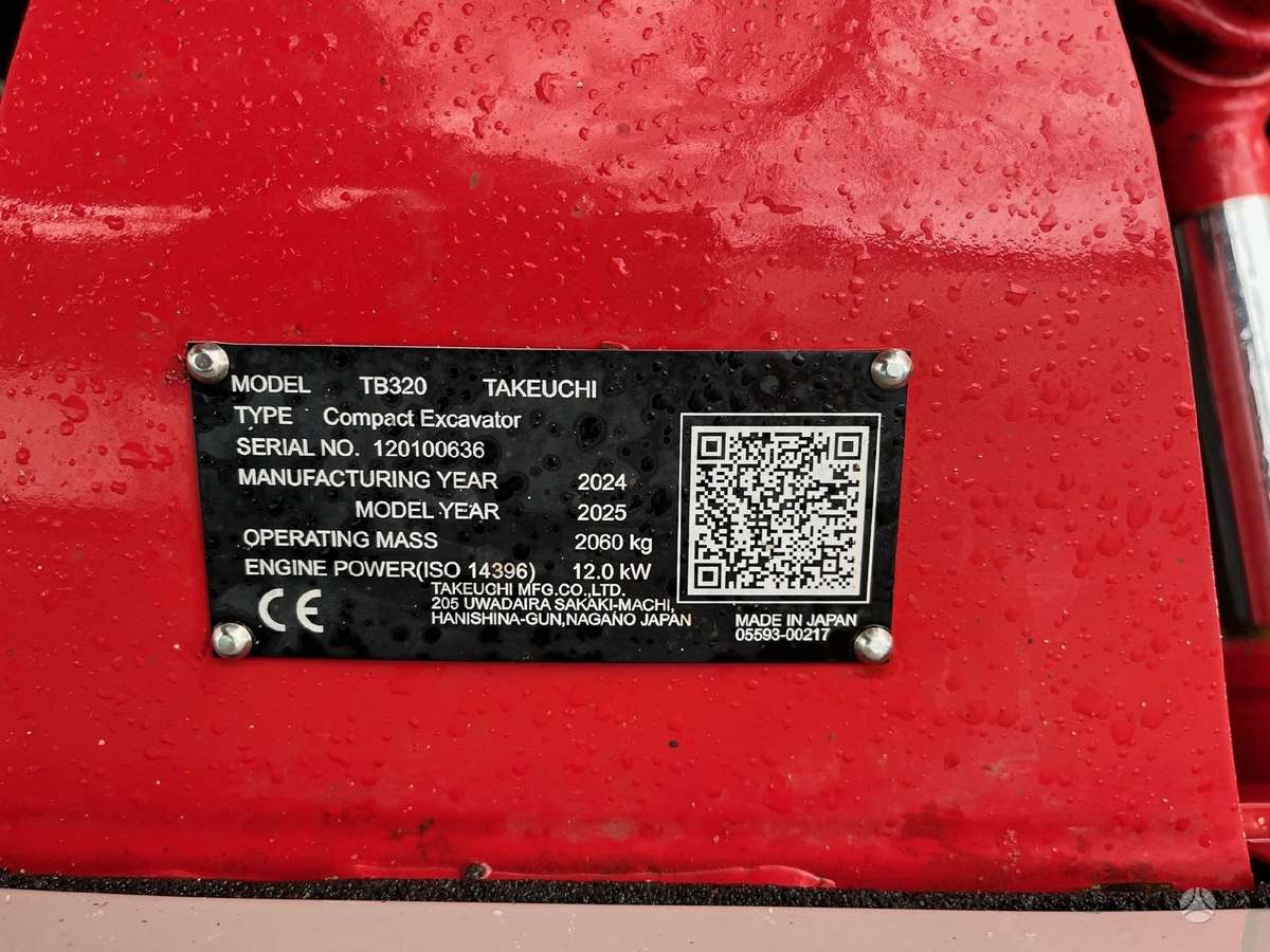 Takeuchi TB320 su POWERTILT, ekskavatori