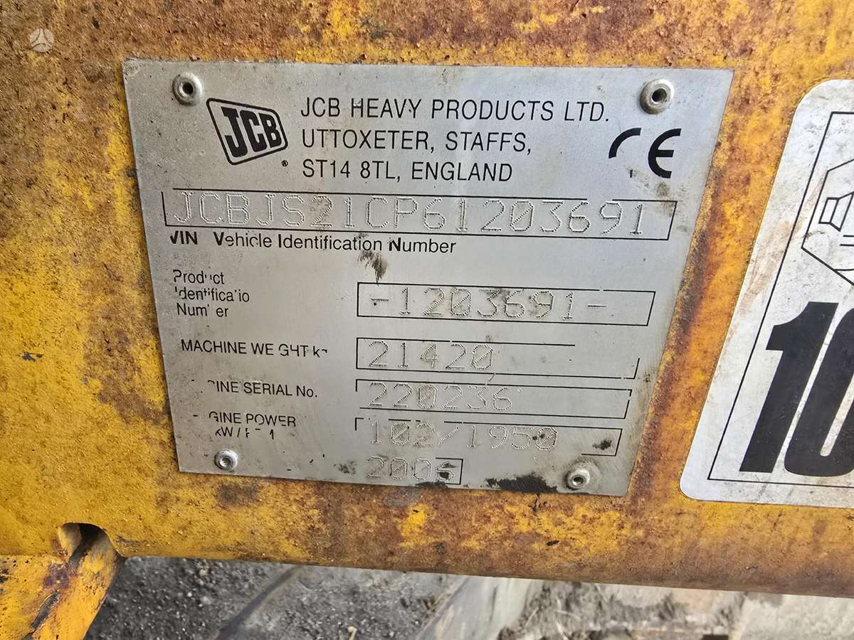 JCB JS210LC, ekskavatori