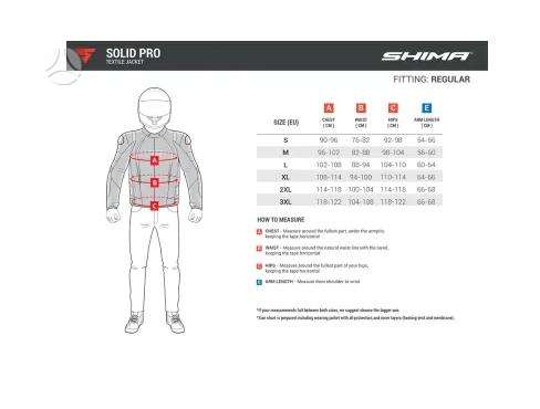 Shima Solid Pro 2.0 moto striukė, спортивные / стрит