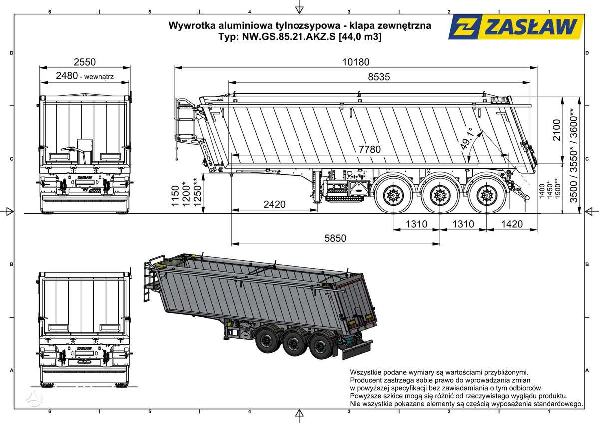 ZASLAW GRAINmode, dumper / tipper