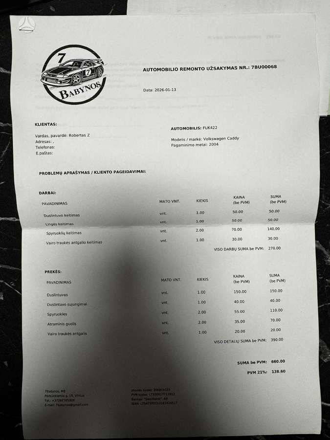 Volkswagen Caddy, 2.0 l., pick-up 11