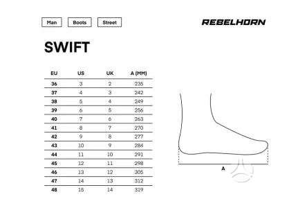 Rebelhorn Swift moto batai, туринг / стрит