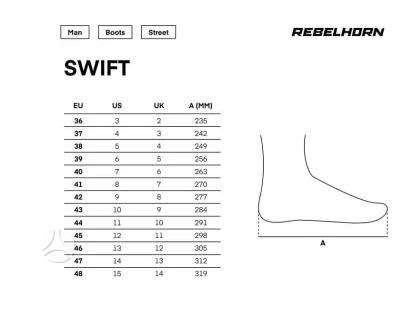 Rebelhorn Swift moto batai, туринг / стрит