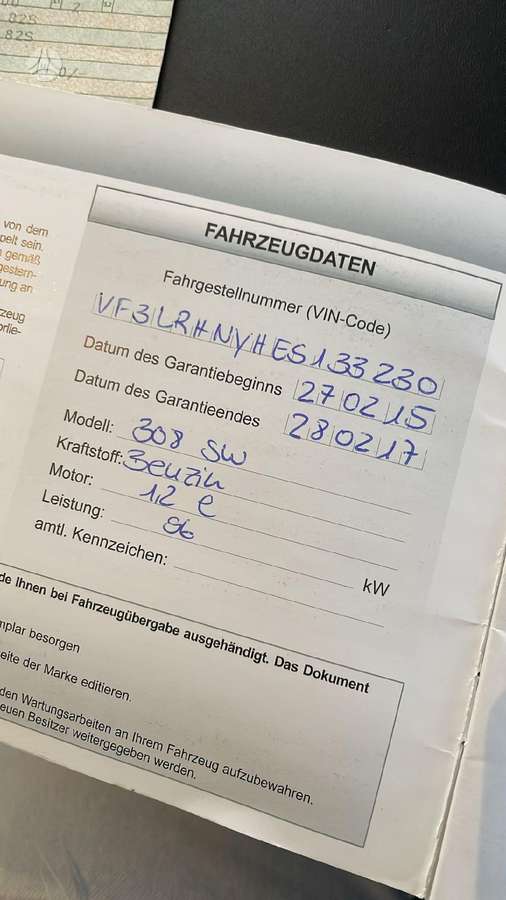 Peugeot 308, 1.2 l., Универсал