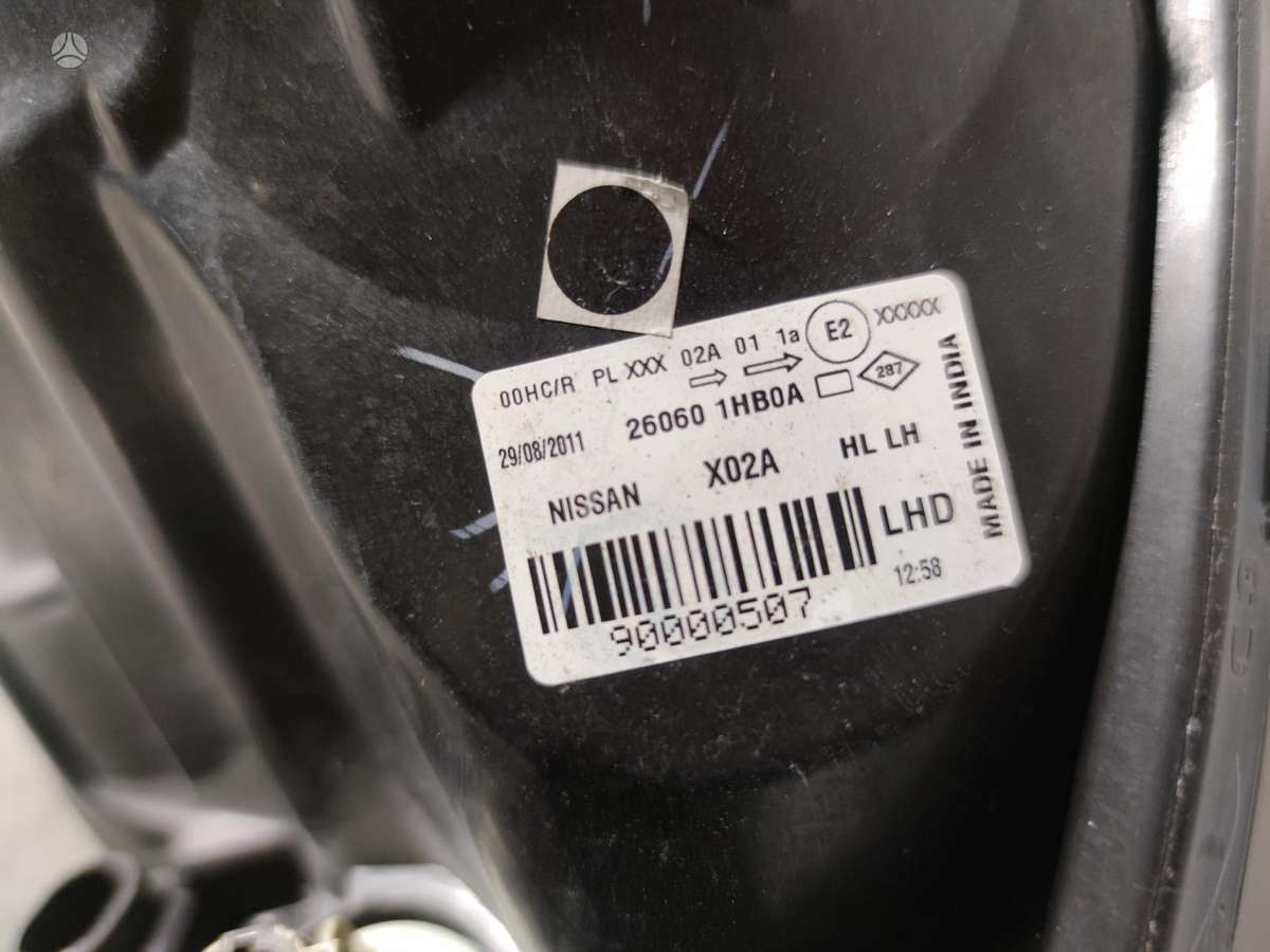Nissan Micra, 260601HB0A, lights