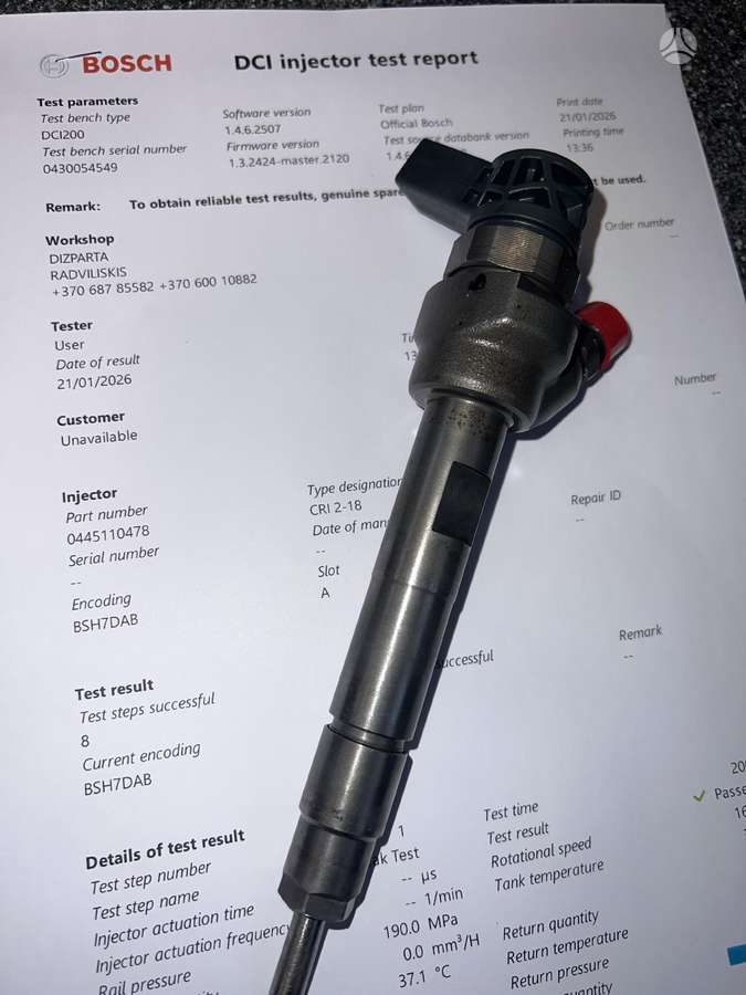 BMW 320, 0445110382 0445110616, injection system
