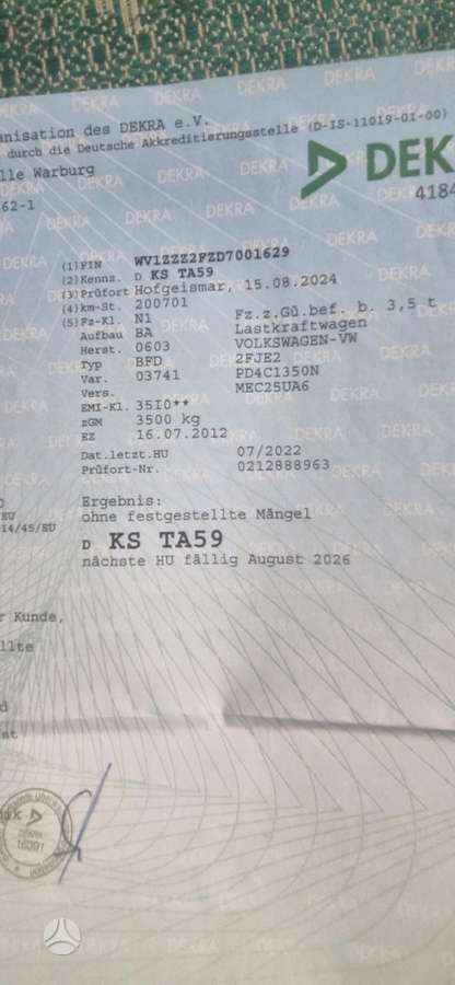 Volkswagen Crafter, 2.0 l., cargo van 23