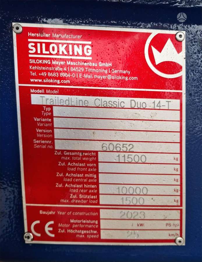 SILOKING Duo 14-T, feed mixer / dispenser