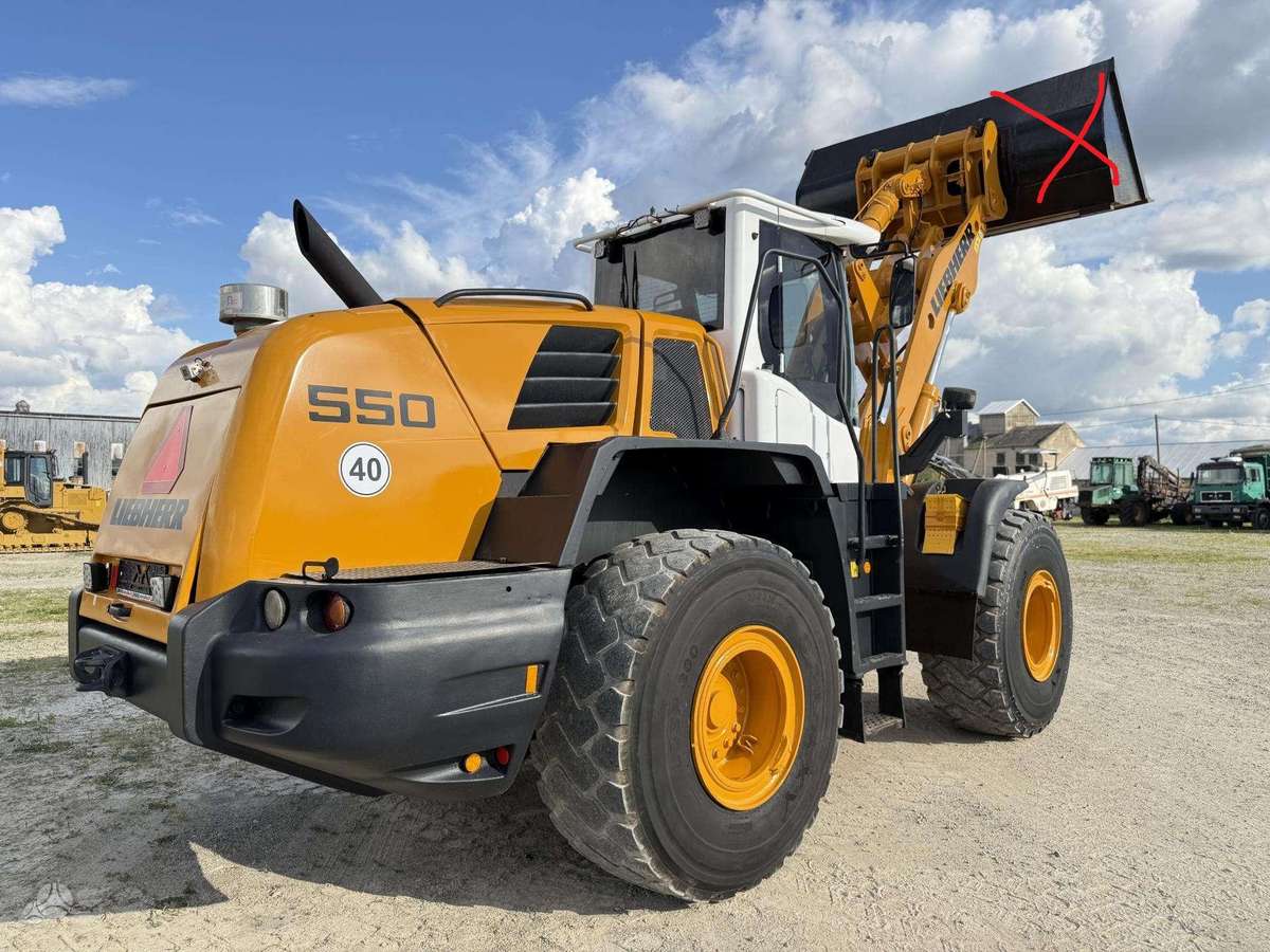 Liebherr L 550 , quick coupler, frontaliniai krautuvai