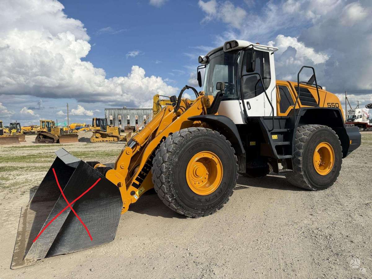 Liebherr L 550 , quick coupler, frontaliniai krautuvai