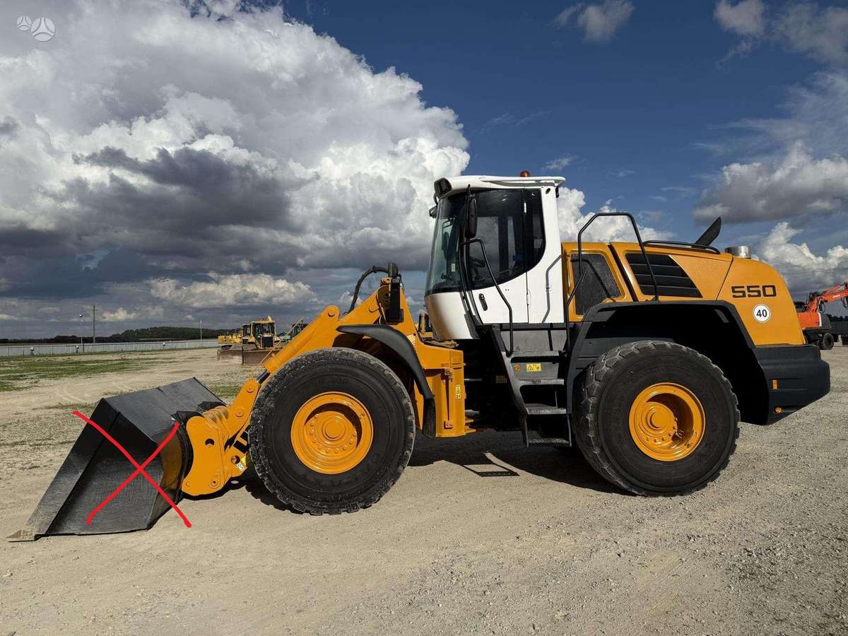 Liebherr L 550 , quick coupler, frontaliniai krautuvai