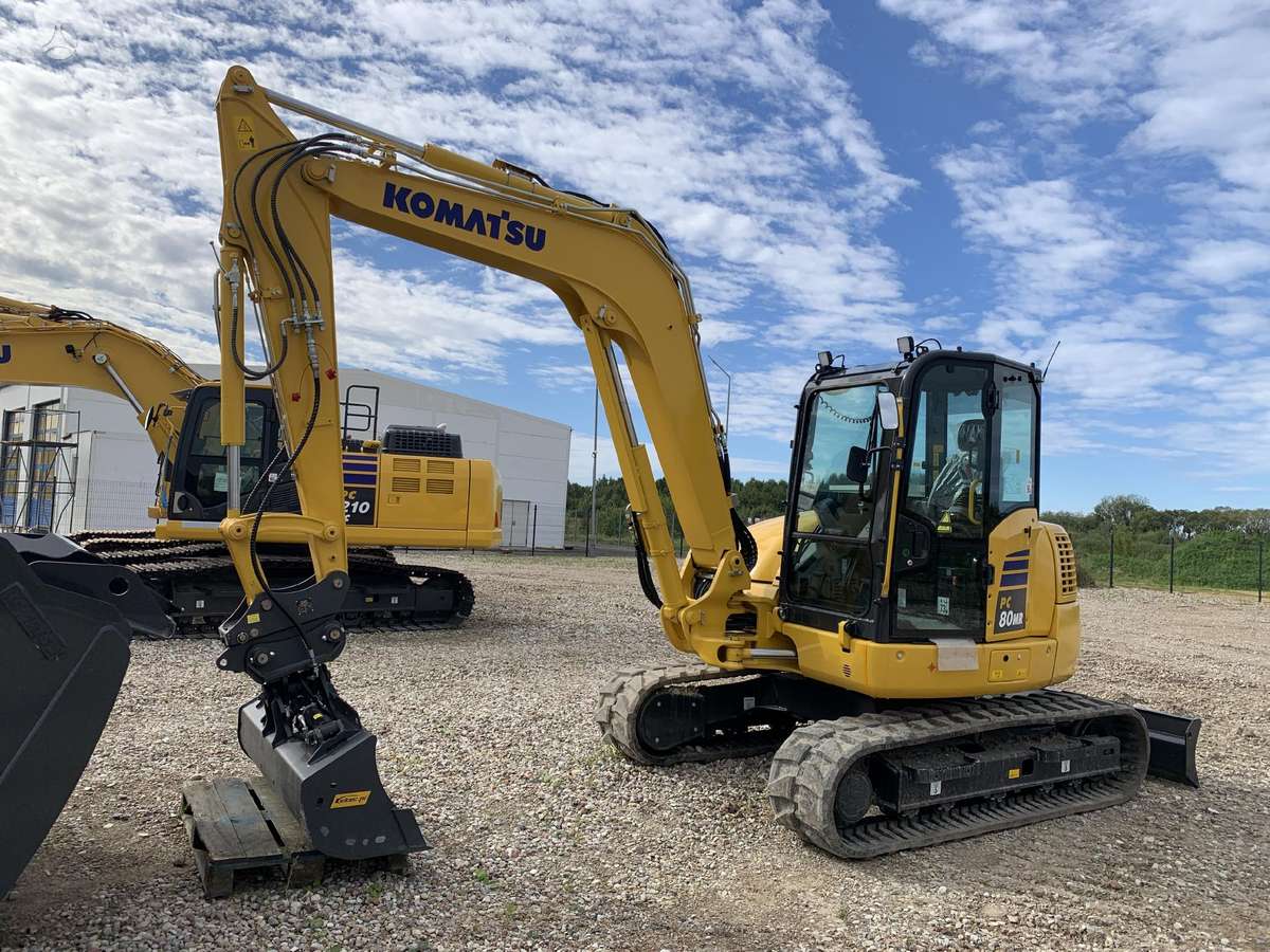 Komatsu PC80MR-5, мини-экскаваторы