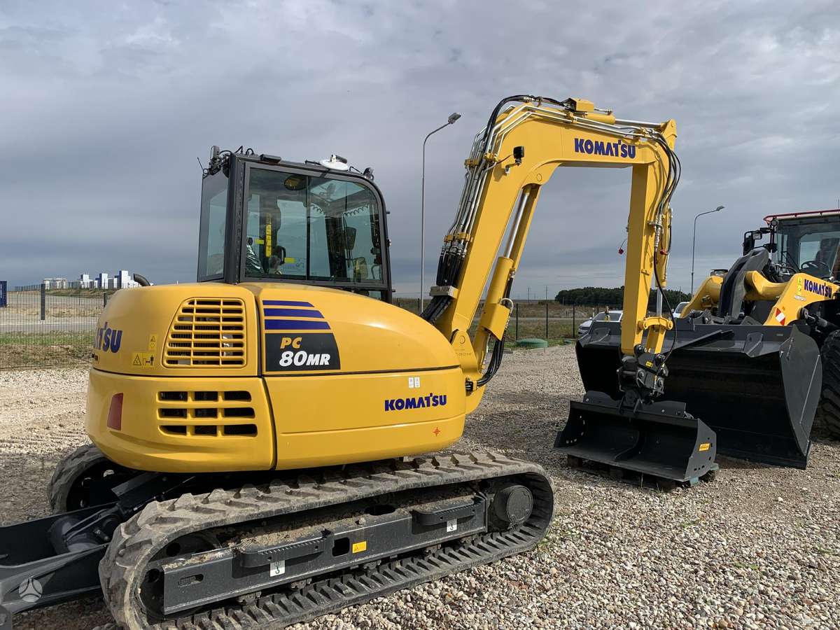Komatsu PC80MR-5, мини-экскаваторы