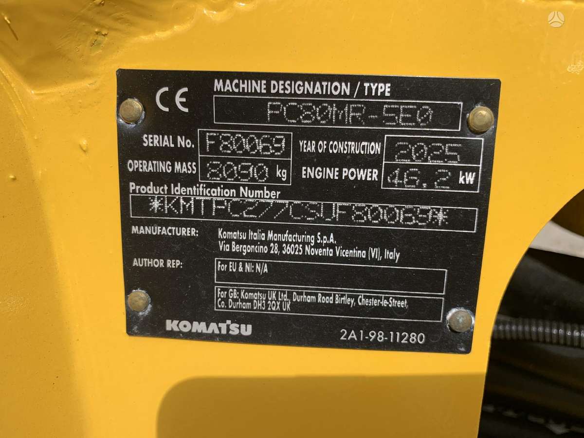 Komatsu PC80MR-5, мини-экскаваторы