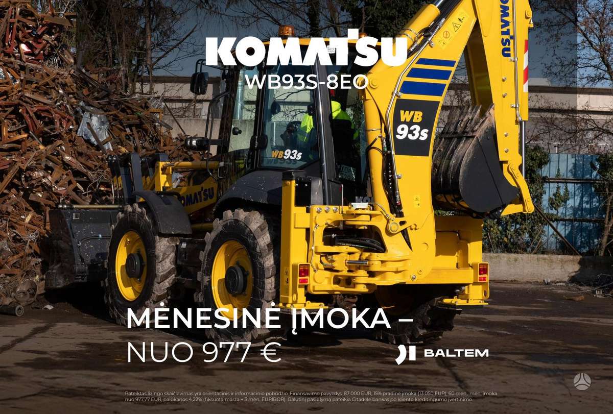 Komatsu WB93S-8EO, excavator loader