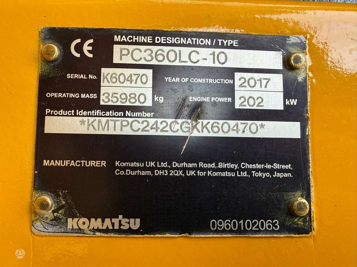 Komatsu PC 360 LC-10, экскаваторы