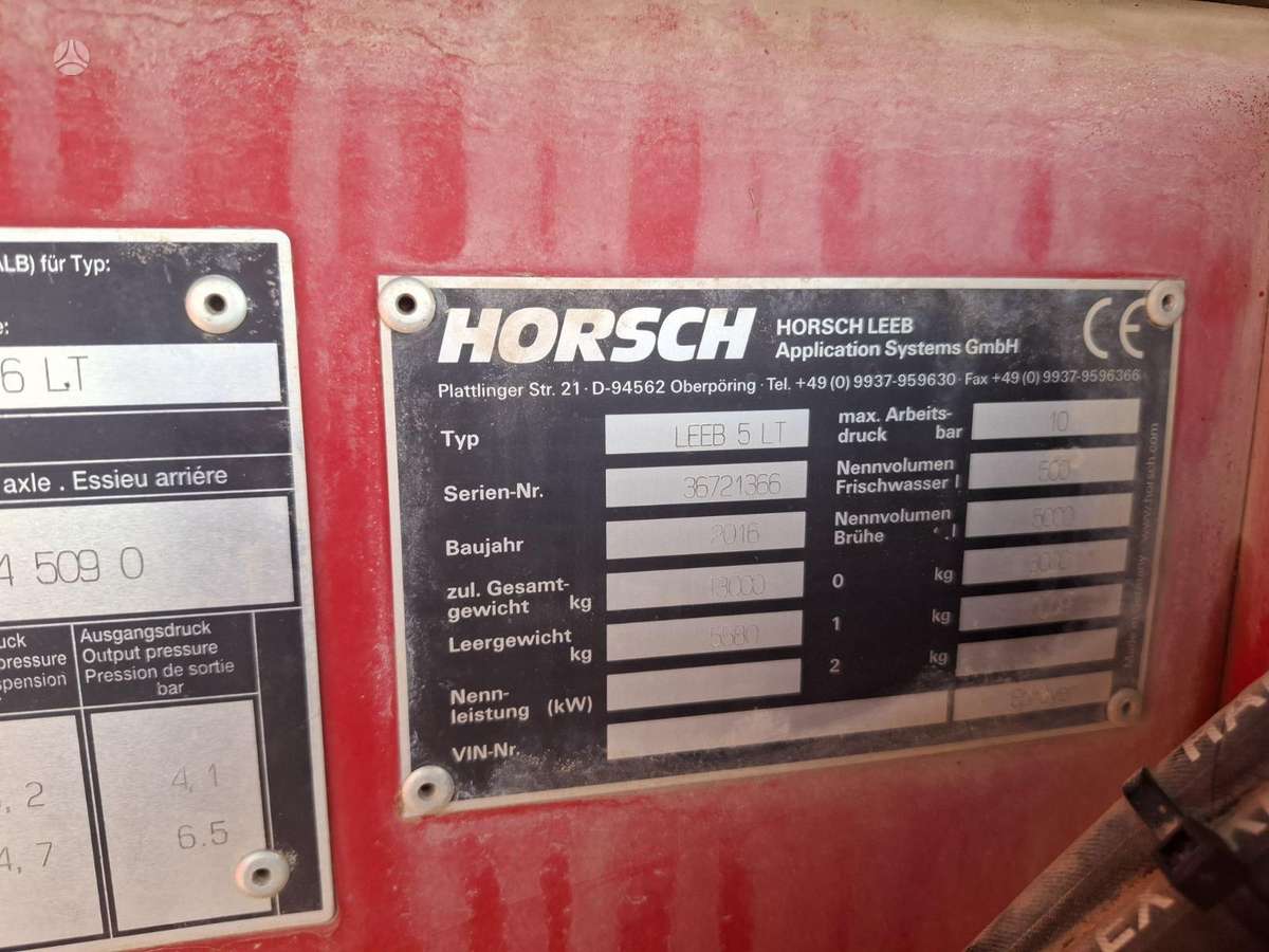 Horsch Leeb 5 LT, sprayers