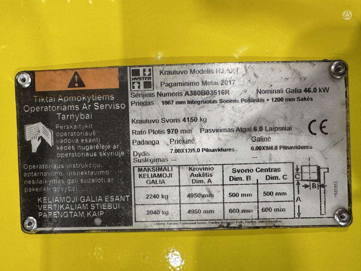 Hyster H2.5XT, forklifts