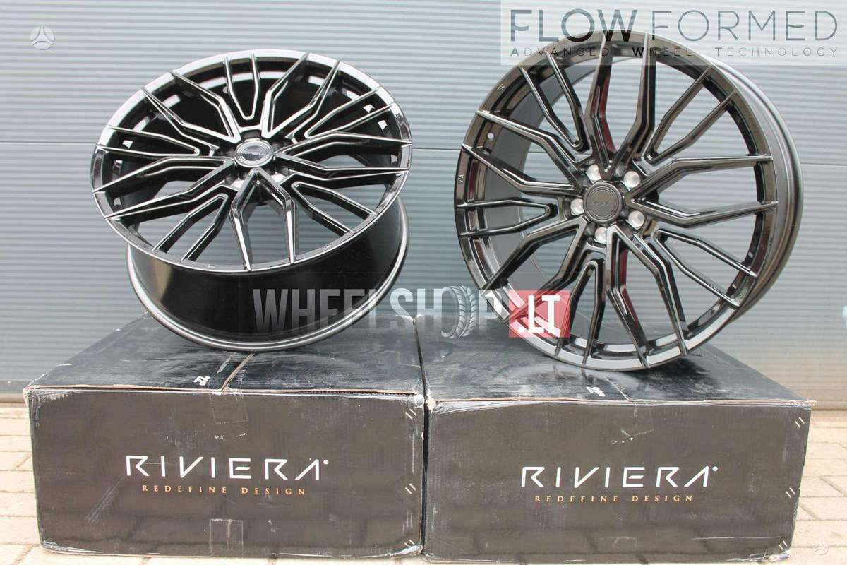 RIVIERA RF9 Gloss Black Flow Formed, light alloy, R22
