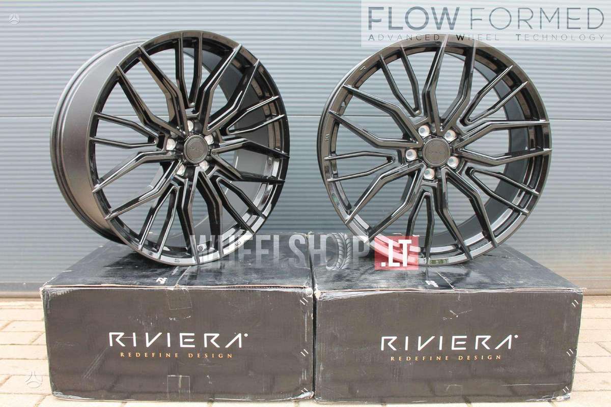 RIVIERA RF9 Gloss Black Flow Formed, light alloy, R22