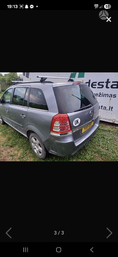 Opel Zafira Neviena ardyta