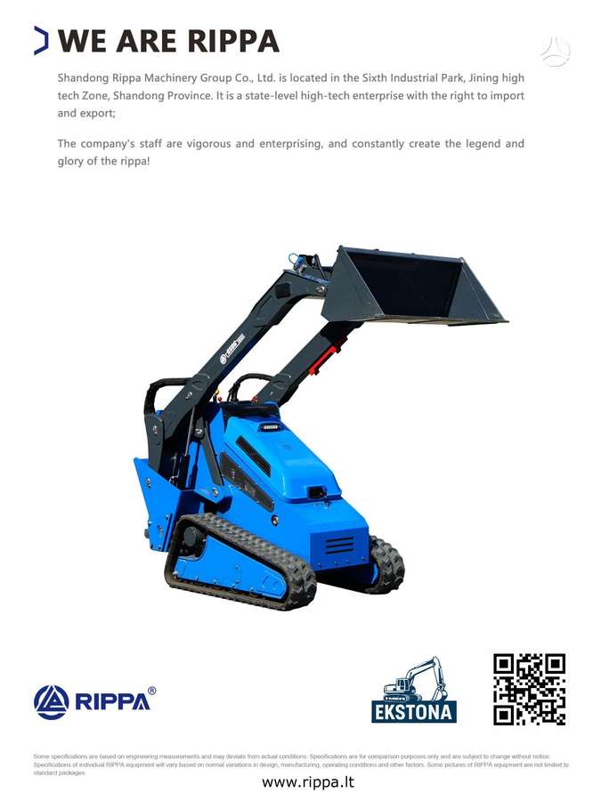 Rippa RS06-3 PRO (Kubota), mini loaders