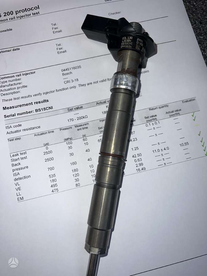 Volkswagen Transporter, 0445116035, injection system