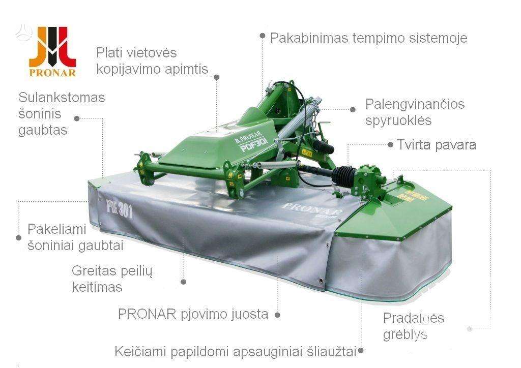 Pronar PDF301, 340, hay mowers / conditioners